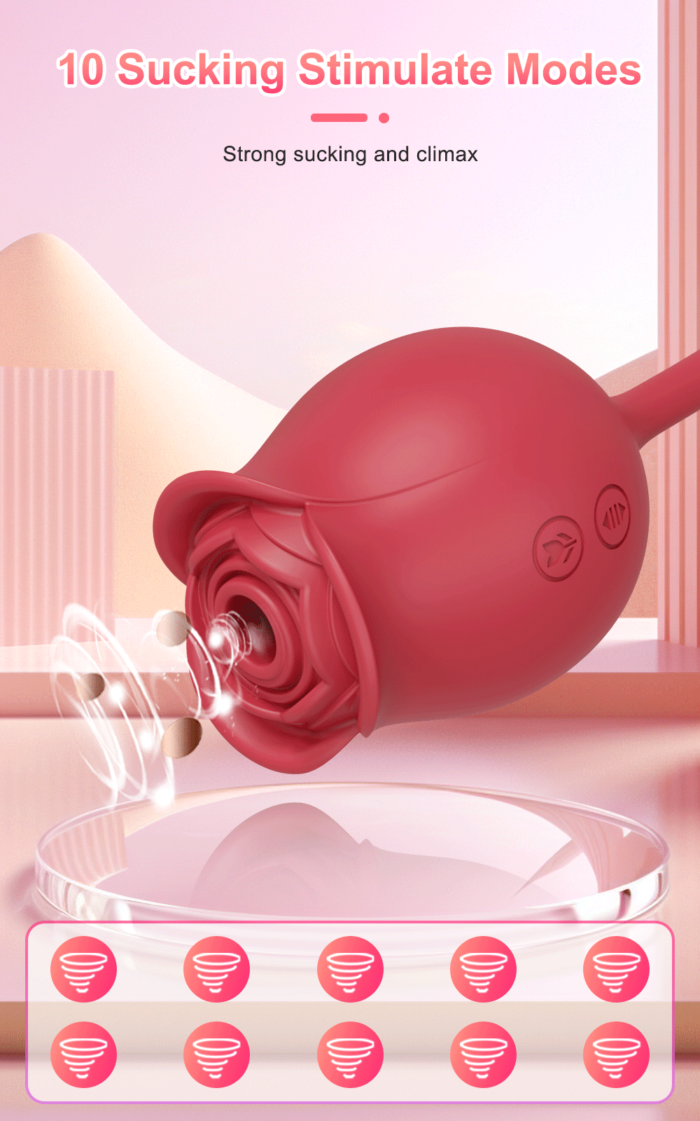 Eriosa – Rose Sensuelle | Vibromasseur à Succion & Stimulateur Clitoridien